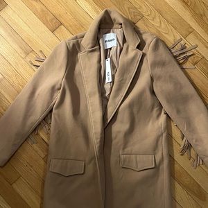 BB Dakota Fringe Peacoat size small